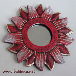 souvenir pernikahan tradisional etnik cermin etnik matahari bali