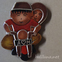 souvenir pernikahan tradisional etnik tempelan kulkas pengantin tradisional Muslim