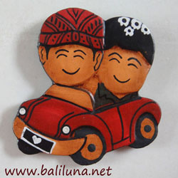 souvenir pernikahan tradisional etnik tempelan kulkas pengantin tradisional adat jawa