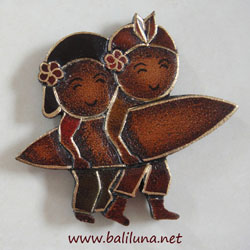 souvenir pernikahan tradisional etnik tempelan kulkas pengantin tradisional adat Bali