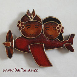 souvenir pernikahan tradisional etnik tempelan kulkas pengantin tradisional adat Bali