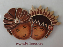 souvenir pernikahan tradisional etnik tempelan kulkas pengantin Tradisional adat jawa