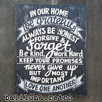 wholesale bali vintage hand carved wooden wall signs, vintage wall decor and vintage home decor